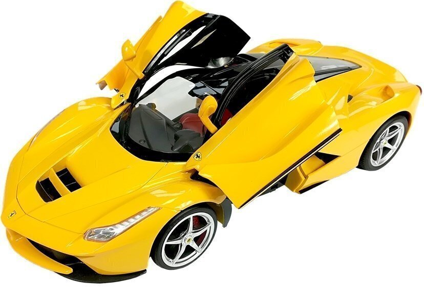 Automobilis Ferrari Rastar ar tālvadības pulti 1:14, dzeltens cena un informācija | Rotaļlietas zēniem | 220.lv