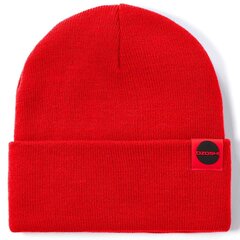 Sarkana unisex cepure Ozoshi Hitoshi Cuffed Beanie OWH20CFB002BR cena un informācija | Sieviešu cepures | 220.lv