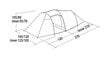 Telts Easy Camp Magnetar 200, zaļa cena un informācija | Teltis | 220.lv