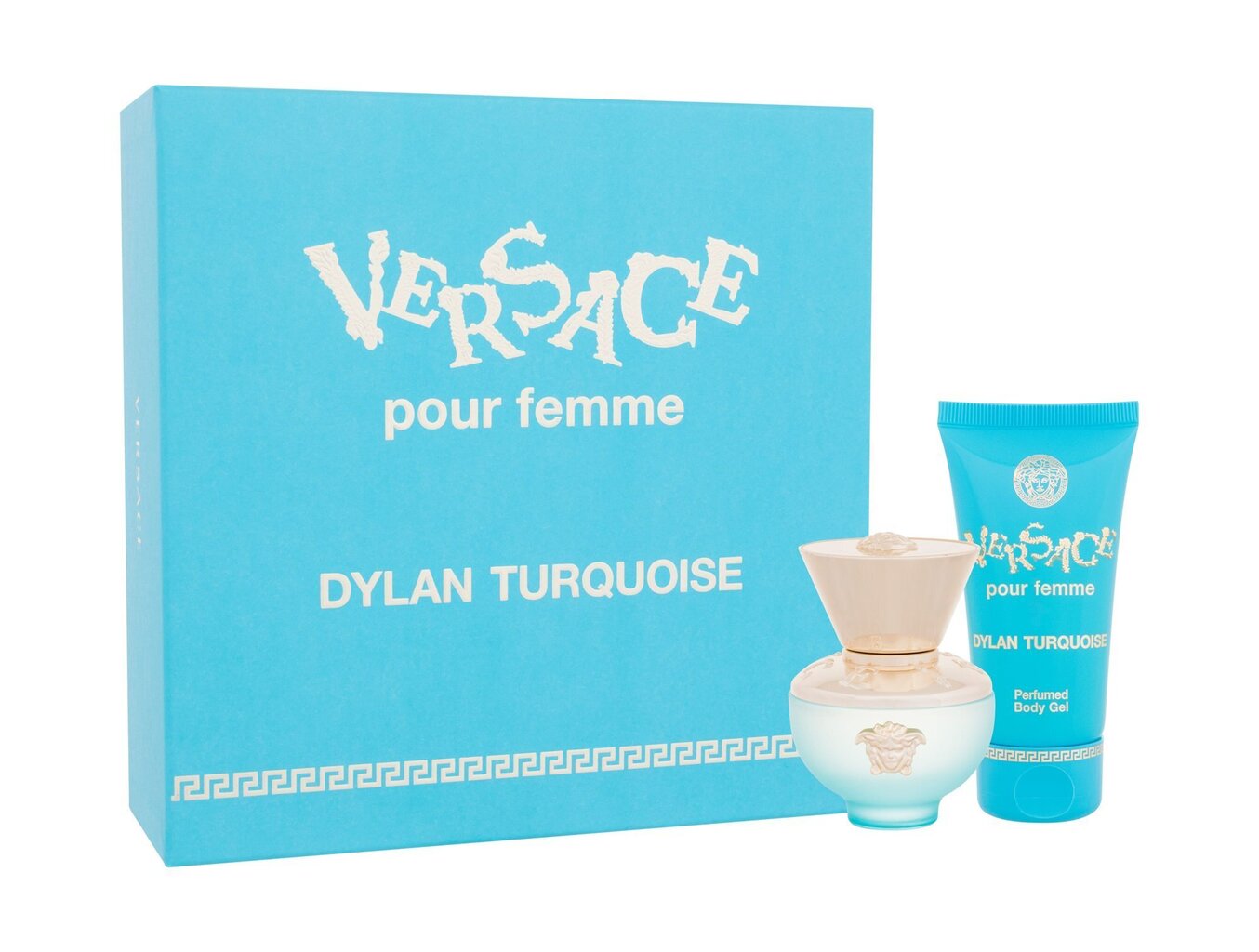 Komplekts sievietēm Versace Dylan Turquoise: tualetes ūdens EDT, 30 ml + ķermeņa losjons, 50 ml cena un informācija | Sieviešu smaržas | 220.lv