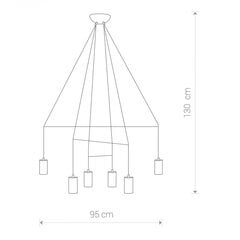 Nowodvorski Lighting piekaramā lampa Imbria White VI 9676 цена и информация | Люстры | 220.lv