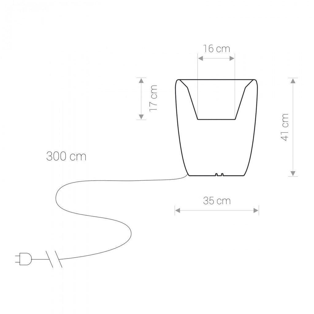 Nowodvorski Lighting galda lampa Flowerpot S 9711 цена и информация | Galda lampas | 220.lv