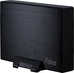 INTER-TECH Drive Cabinet Veloce (3.5 HDD, SATA/SATA II, USB3.0), Black cena un informācija | Ārējie cietie diski | 220.lv