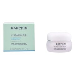 Barojošs sejas krēms Hydraskin Rich Darphin, 50 ml cena un informācija | Sejas krēmi | 220.lv