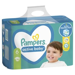 Pampers Active Baby, 6. Izmērs, 96 Autiņbiksītes, 13–18 kg цена и информация | Подгузники | 220.lv