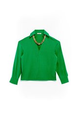 Блузка женская итальянская, зелёная цена и информация | Женские блузки, рубашки | 220.lv