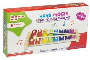 Krāsains koka bērnu ksilofons цена и информация | Развивающие игрушки | 220.lv