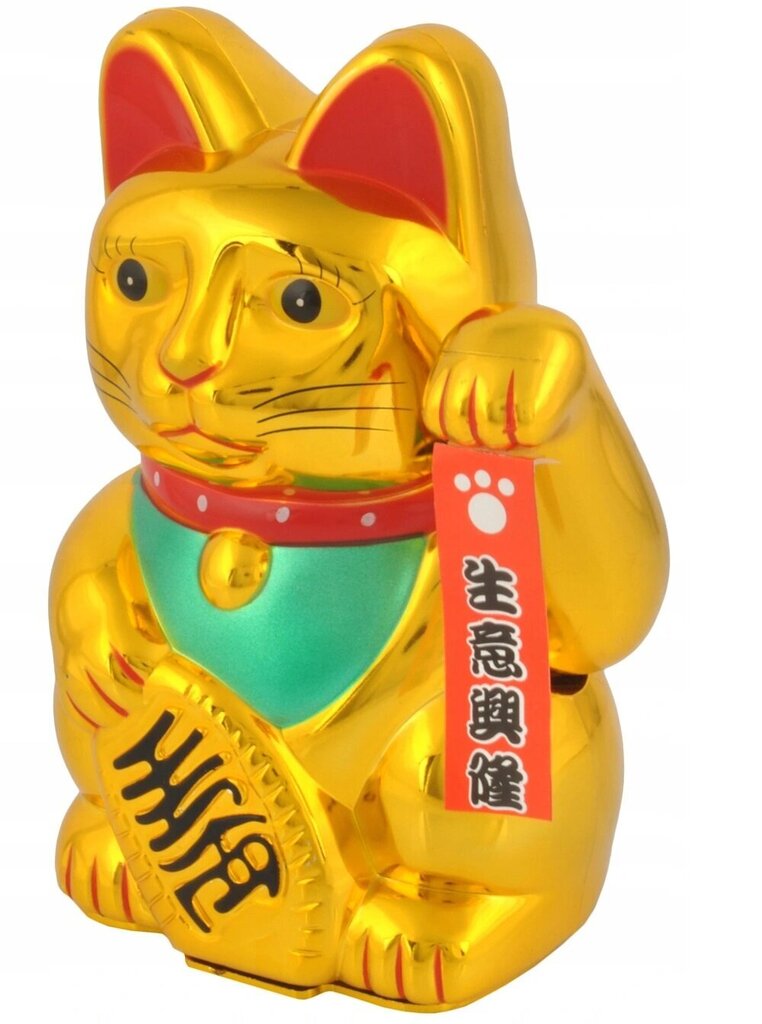 Ķīniešu kaķis par veiksmi GOLD cena un informācija | Interjera priekšmeti | 220.lv