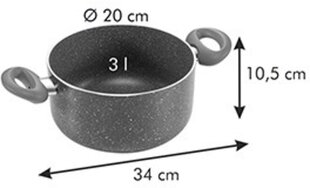 Tescoma Manico Rosso katls, ø 20 cm, 3 l cena un informācija | Katli, tvaika katli | 220.lv