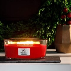 WoodWick aromātiskā svece Crimson Berries, 453,6 g cena un informācija | Sveces un svečturi | 220.lv