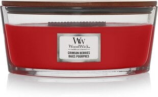 WoodWick aromātiskā svece Crimson Berries, 453,6 g cena un informācija | Sveces un svečturi | 220.lv