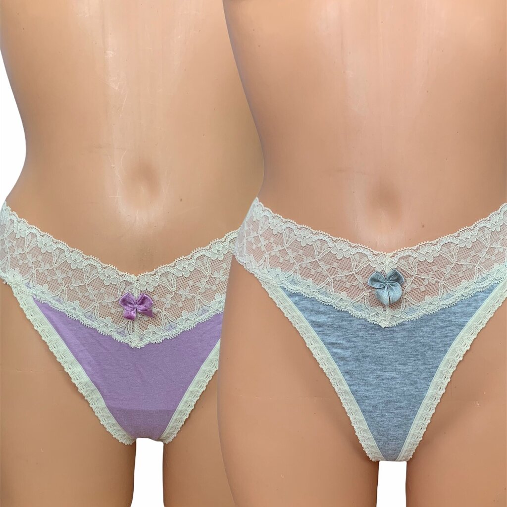 Biksītes komplekts Hunkemoller Mulee grey Lavender herb цена и информация | Sieviešu biksītes | 220.lv