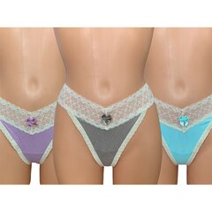 Biksītes komplekts Hunkemoller Vintage grey Lavender herb Tint blue цена и информация | Трусики | 220.lv