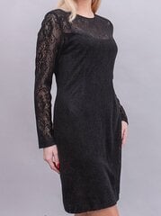 Черное трикотажное платье цена и информация | Платья | 220.lv