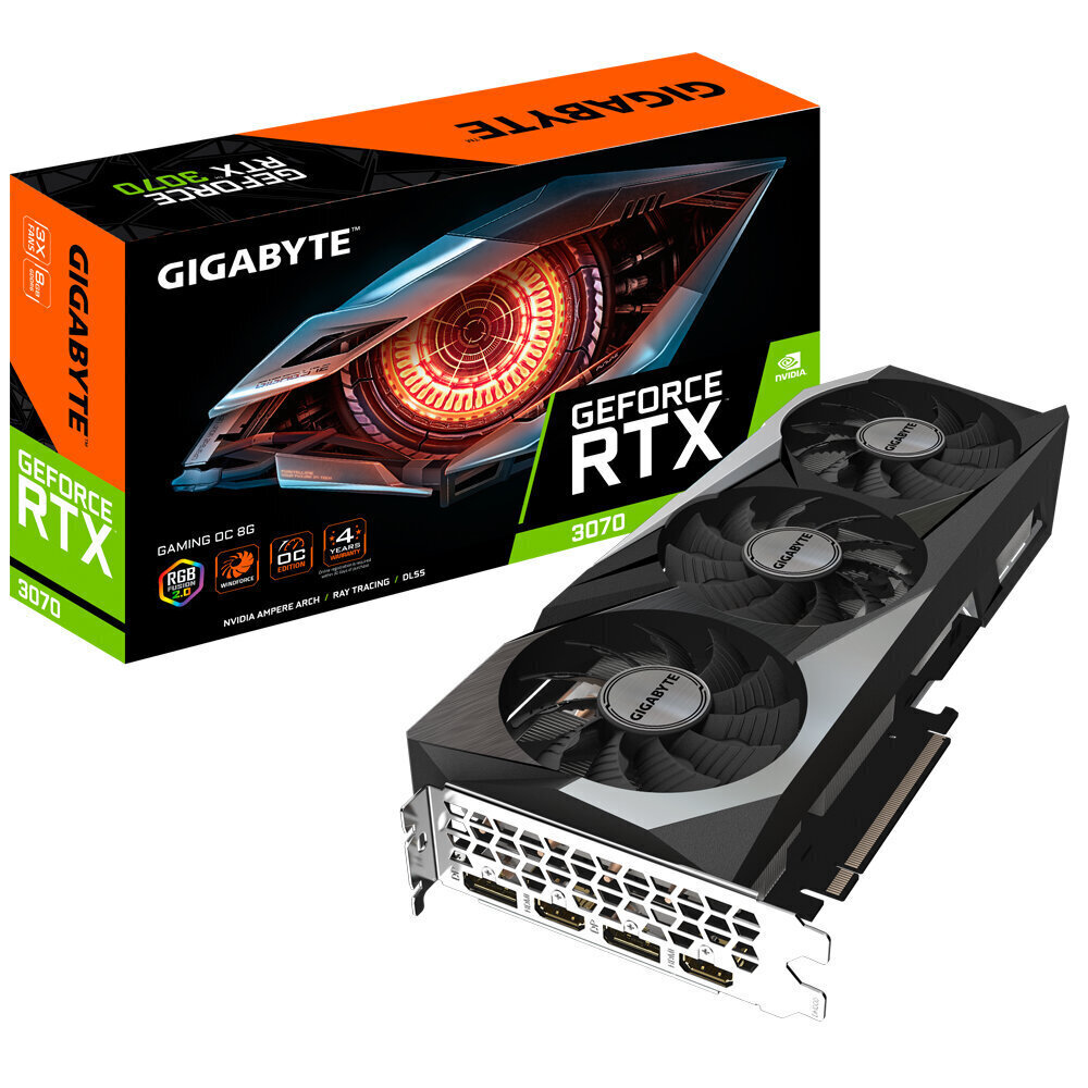 Gigabyte GeForce RTX 3070 Gaming OC 8G cena un informācija | Videokartes (GPU) | 220.lv