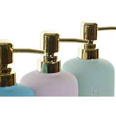 Дозатор мыла DKD Home Decor Зеленый Серый бирюзовый ABS Керамика Glam (3 pcs) цена и информация | Аксессуары для ванной комнаты | 220.lv