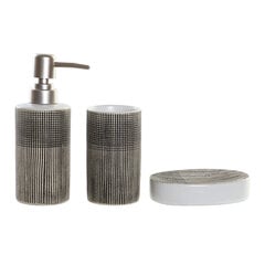 Dušas Komplekts DKD Home Decor Brūns ABS Keramika (3 pcs) (6.5 x 6.5 x 17 cm) cena un informācija | Vannas istabas aksesuāri | 220.lv