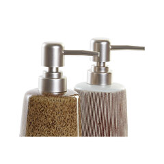 Набор для ванной DKD Home Decor Коричневый Серый Керамика Boho (2 pcs) цена и информация | Аксессуары для ванной комнаты | 220.lv