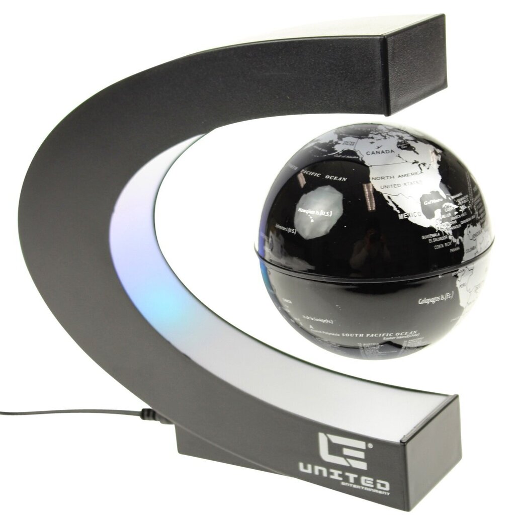 Magnētisks levitējošais globuss ar LED gaismu cena un informācija | Interjera priekšmeti | 220.lv