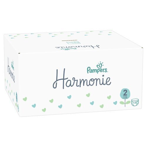 Pampers Harmonie, 2. Izmērs, 132 Autiņbiksītes,4kg-8kg cena un informācija | Autiņbiksītes | 220.lv