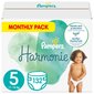 Autiņbiksītes Pampers Harmonie Monthly Pack, 5 izmērs, 11-16 kg, 132 gab. cena un informācija | Autiņbiksītes | 220.lv