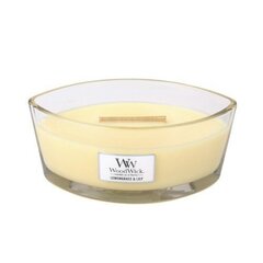 WoodWick aromātiskā svece Lemongrass & Lily 453,6 g cena un informācija | Sveces un svečturi | 220.lv