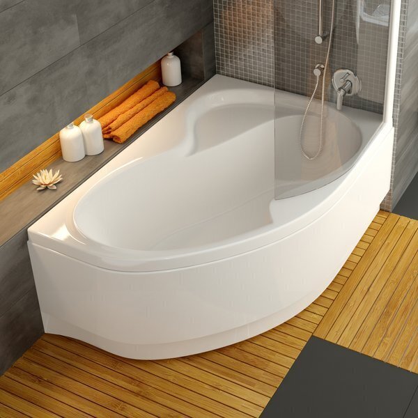 ROSA II R vannas priekšējais panelis 150 balta цена и информация | Piederumi vannām un dušas kabīnēm | 220.lv