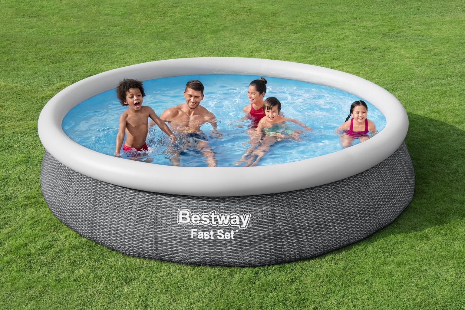 Baseins Bestway Fast Set 366x76 cm, bez filtra cena un informācija | Baseini | 220.lv