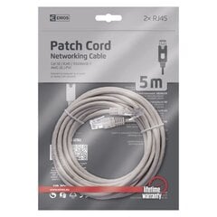 Сетевой кабель Patch UTP 5E, 5 м, 2 x RJ45 цена и информация | Кабели и провода | 220.lv