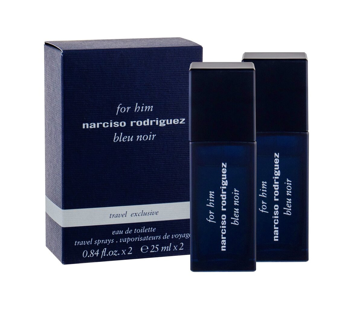 Komplekts Narciso Rodriguez For Him Bleu Noir: EDT vīriešiem 2 x 25 ml cena un informācija | Vīriešu smaržas | 220.lv