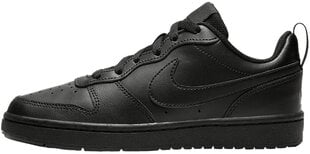 Nike Apavi Court Borough Low 2 Black BQ5448 001/3.5 cena un informācija | Sporta apavi bērniem | 220.lv