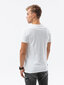Vīriešu T-krekls ar apdruku Ombre S1434 balts Car cena un informācija | Vīriešu T-krekli | 220.lv