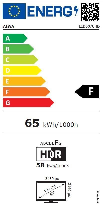 Aiwa LED507UHD cena un informācija | Televizori | 220.lv