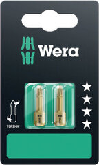 Wera Torsion (extra hard) uzgaļi, 2 x PZ1 x 25mm, 855/1 TH, blisterī cena un informācija | Rokas instrumenti | 220.lv