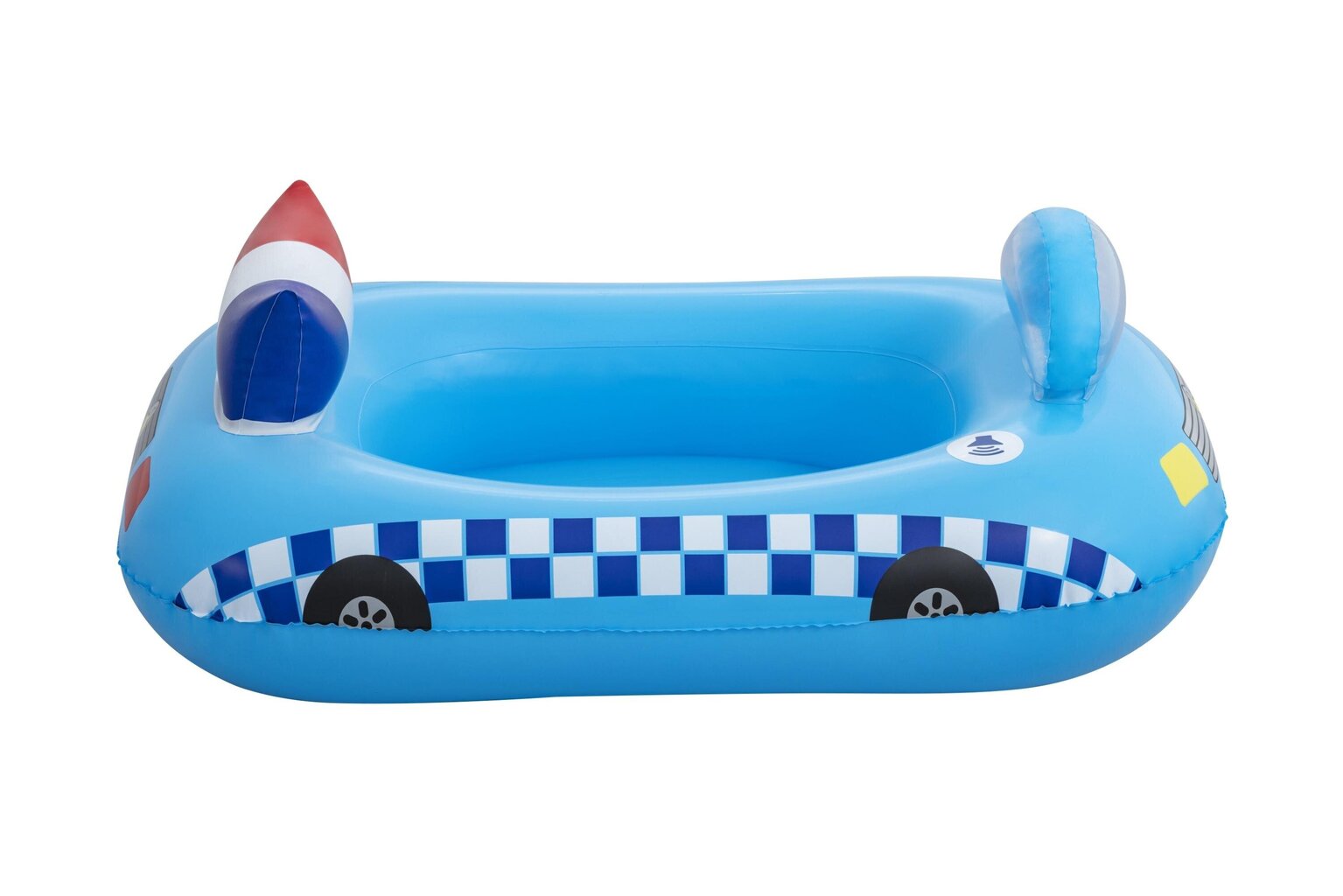 Piepūšamais plosts Bestway Funspeakers Police Car, 97x74 cm, zils cena un informācija | Piepūšamās rotaļlietas un pludmales preces | 220.lv