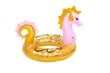 Piepūšamais riņķis Bestway Glitter Seahorse, 115x104 cm, zeltains cena un informācija | Piepūšamās rotaļlietas un pludmales preces | 220.lv