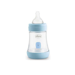 Pudele zīdainim Chicco Perfect-5, zila, 0+ mēn. 150 ml cena un informācija | Bērnu pudelītes un to aksesuāri | 220.lv