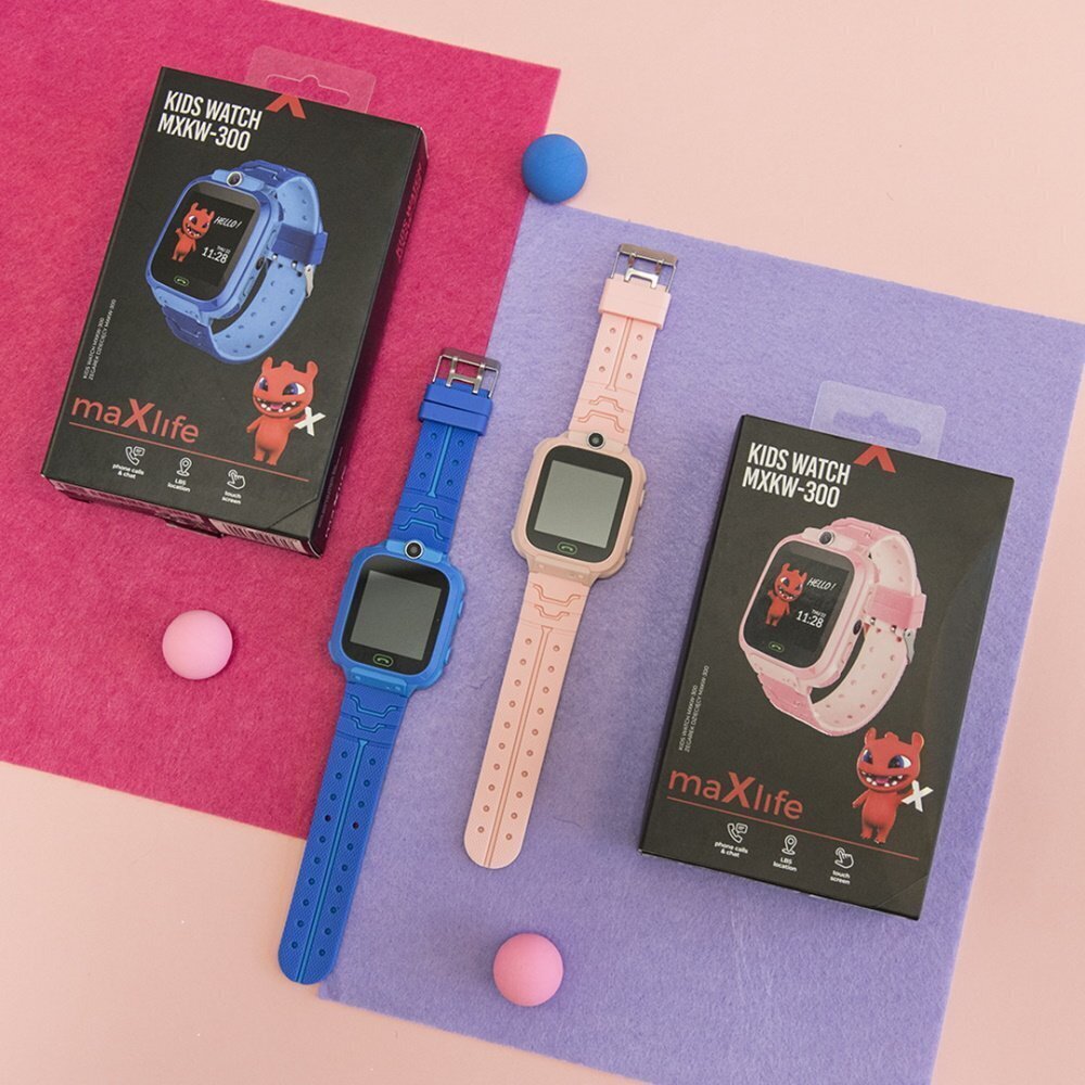 Maxlife Kids MXKW-300 Pink cena un informācija | Viedpulksteņi (smartwatch) | 220.lv