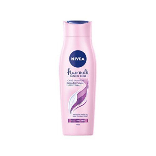 Matu šampūns NIVEA Hairmilk NATURAL SHINE, 400 ml цена и информация | Šampūni | 220.lv