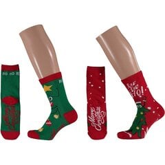 Рождественские носки детские Apollo, 2 пары цена и информация | Носки, колготки для девочек | 220.lv