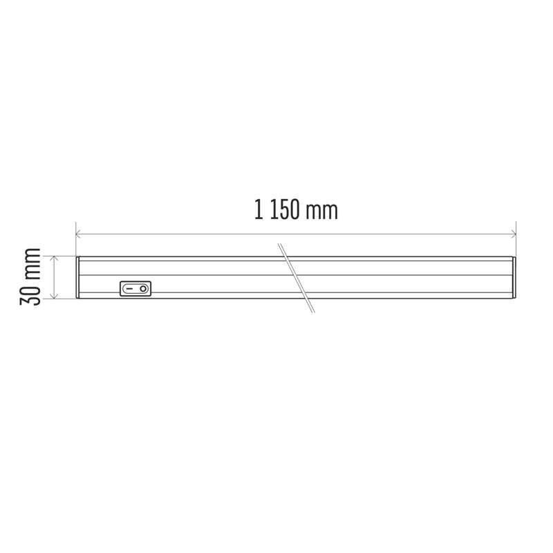 LED lampa T5 20 W, 1200 NW cena un informācija | Sienas lampas | 220.lv