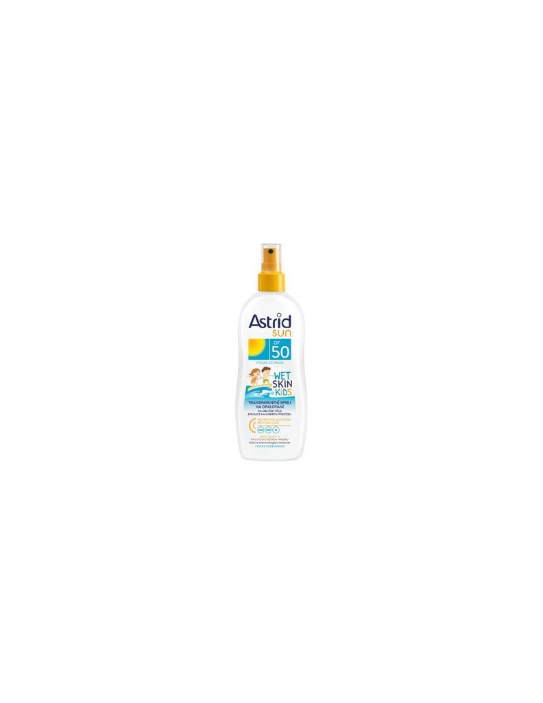 Bērnu iedeguma aerosols Children´s transparent suntan spray SPF 50 Sun Kids 150 ml cena un informācija | Sauļošanās krēmi | 220.lv