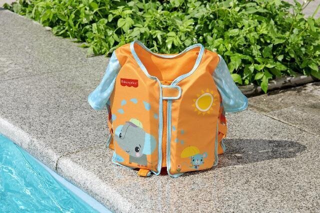 Bērnu peldēšanas veste ar piedurknēm Fisher Price, oranža цена и информация | Peldvestes, peldēšanas piedurknes | 220.lv