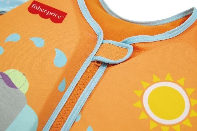 Bērnu peldēšanas veste ar piedurknēm Fisher Price, oranža cena un informācija | Peldvestes, peldēšanas piedurknes | 220.lv