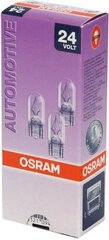 Автомобильная лампа Osram W3W 24V 3W (10 шт) цена и информация | Автомобильные лампочки | 220.lv