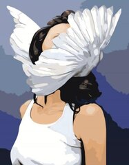 Kартины по номерам "Девушка между крыльями" 40x50 G цена и информация | Живопись по номерам | 220.lv