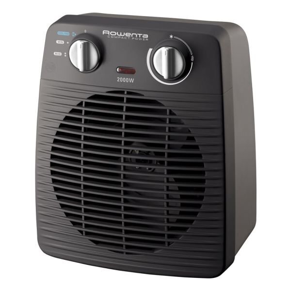 Pārnēsājams ventilatora sildītājs, Rowenta SO2210 2000W, melns цена и информация | Sildītāji | 220.lv