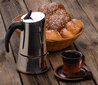 Itāļu espresso kafijas kannaELLY geizera tips indukcijas plīts virsmai nerūsējošais tērauds, 350 ml cena un informācija | Kafijas kannas, tējkannas | 220.lv