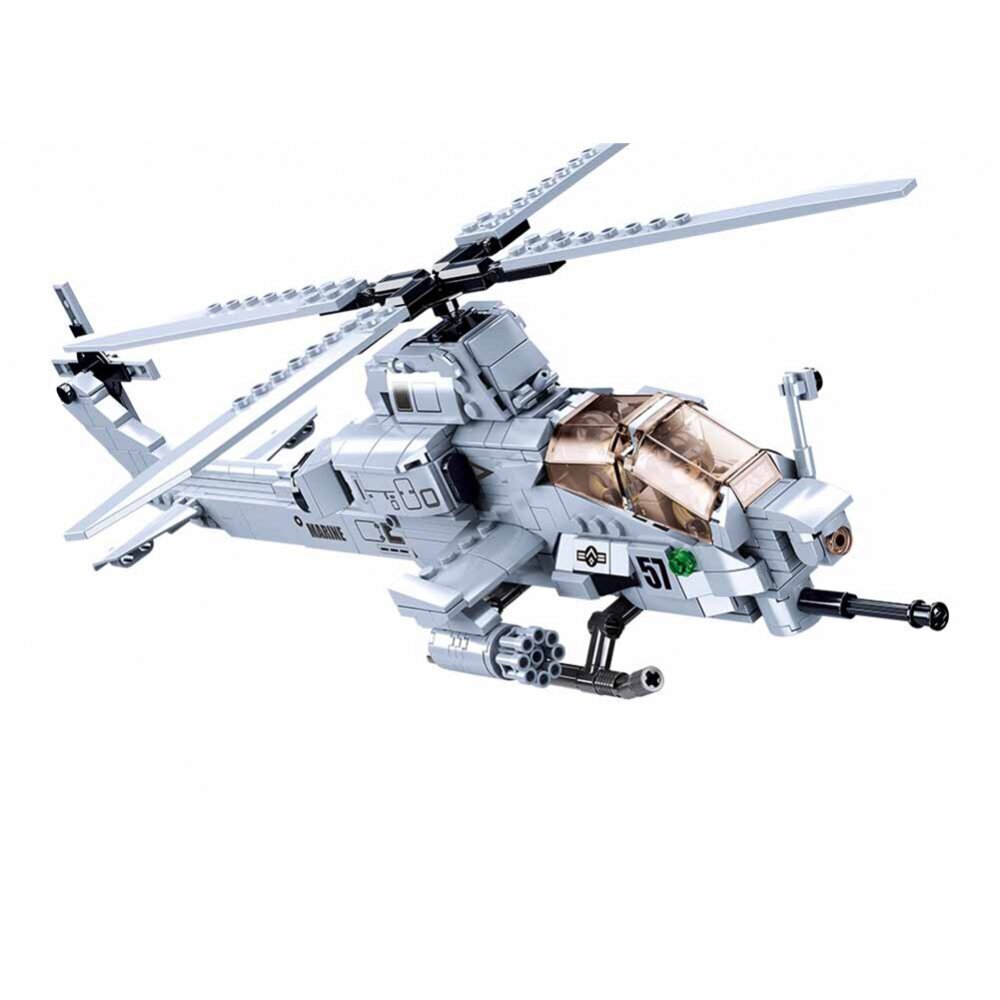 Konstruktors SLUBAN Attack helicopter 482 gab., 6+ cena un informācija | Konstruktori | 220.lv