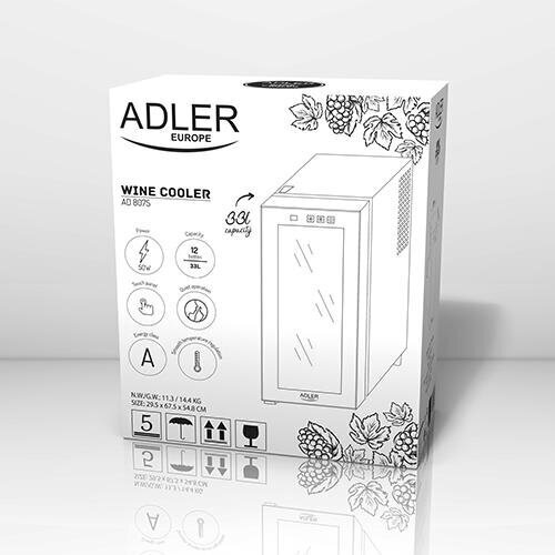 Adler AD8075 cena un informācija | Vīna ledusskapji | 220.lv